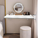 SKVSKV Fold Down Table, Floating Wall Desk for Small Spaces, Wall Mounted Folding Table,Functional Hanging Desk for Laundry Room Home Office Study Work Bench, Kitchen Dining (White 31.5"×15.7") SKVSKV