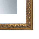 Golden State Art, 11x14 Ornate Finish Photo Frame, with White Mat for 8x10 Picture & Real Glass, Color: Bronze Golden State Art