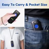 NADAMOO Wireless Barcode Scanner Compatible with Bluetooth Function, 2.4G Wireless & Wired 3-in-1 Bar Code Scanner Portable USB CCD Reader, Work with iPhone iPad Android Windows Mac OS-Dark Blue NADAMOO