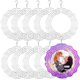 10 Pack 8 Inch Sublimation Wind Spinner Blanks, 3D Aluminum Wind Powered Kinetic Sculpture, Spinner Suspension Trim for Yards & Gardens（Round） XIHEYOMI