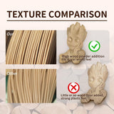 HP3DF PLA Filament, Wood PLA, 3D Printer Filament, PLA Filament 1.75mm Dimensional Accuracy +/- 0.02mm, 1KG Spool (2.2 lbs), Fit Most FDM Printer (Wood) HP3DF