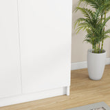 Panana 2 Door Wardrobe Closet Storage Cupboard, with Rail and Shelves Bedroom Armoires Panana
