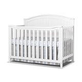 Sorelle Furniture Fairview Crib, Classic 4-in-1 Convertible Crib, Made of Wood, Non-Toxic Finish, Wooden Baby Bed, Toddler Bed, Child’s Daybed and Full-Size Bed, Nursery Furniture -Gray Sorelle
