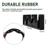 Adoreal Magnetic Rifle Rack, Durable Rubber Gun Rack for Gun Storage, Magnetic Gun Holder in Gun Cabinet, Shotgun Rifle Barrel Rest Gun Safe Organizer Indoor Gun Racks Size10.23”Lx2.83”Wx0.74”H Adoreal