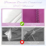 14FT White Bounce House for Adults Kids, 100% PVC Commercial Bounce House with Round Canopy, Large Inflatable Bounce House Castle with Blower for Birthday Wedding Party, 14x14x12FT Relunch