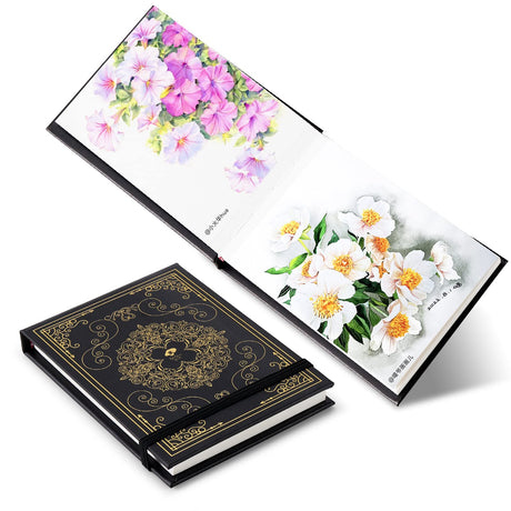 Paul Rubens Watercolor Paper, Cold Press Watercolor Journal,50% Cotton 140 lb/300gsm 20 Sheets 5.2’’ x 3.8’’ Travel Art Journal for Beginners and Artists Paul Rubens