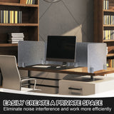 10 Pcs Acoustic Desk Divider 16 x 24 Inch Table Freestanding Privacy Panel Visual Distractions and Noise Reducing Cubicle Sound Proof Dividers Sound Absorbing Furniture Partitions(Anthracite Gray) Fabbay