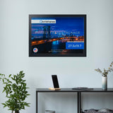 ArtToFrames 27.5x19.7 INCH / 50x70 CM Black Frame for 1000 piece Puzzles.This 1.25 Inch Custom MDF Puzzle Frame is Black - Comes with Economy Acrylic (PuzzleFRBW26079-27.5x19.7) ArtToFrames