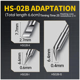 FNIRSI HS-02B 100W Portable Soldering Iron Kit, 2S Fast Heating, 212-842℉, Pre-set 3 Groups Temperature, 3 210 Soldering Tips, Smart Digital Soldering Iron Pen Tool for Electronics Precision Repair FNIRSI