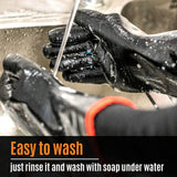 Schwer Grill BBQ Gloves 932℉ Heat Resistant Cooking Barbecue Gloves Waterproof Grilling Gloves for Turkey Fryer, Baking, Oven, Oil Resistant Neoprene Coating with Long Sleeve Schwer