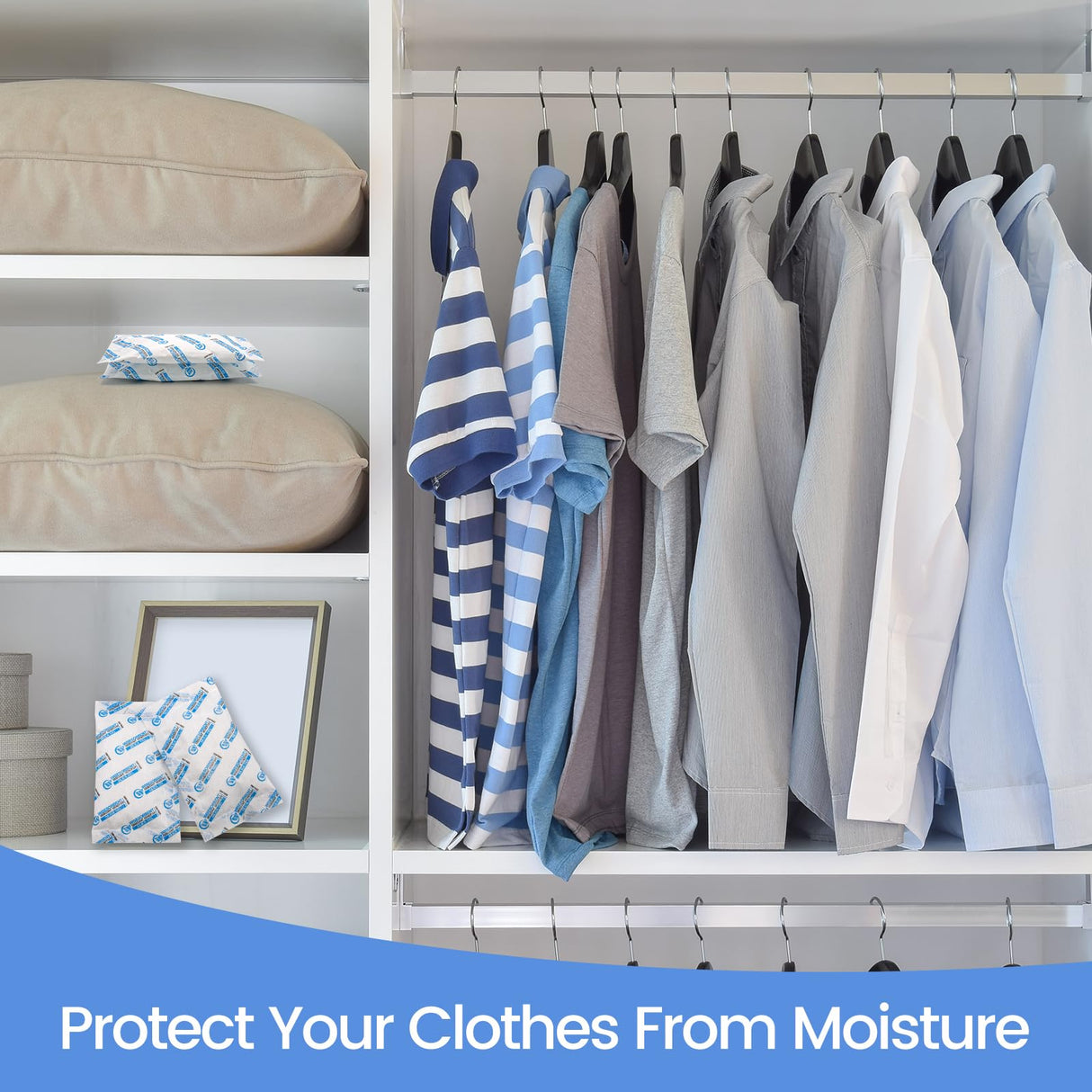 Wisesorb Silica Gel Packets, 20 Gram 15 Packs Dessicant Packets for Storage, Pure and Safe Silica Gel Desiccant Packs, Humidity Packs Wisesorb