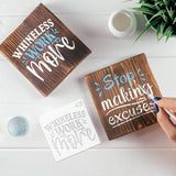 65Pcs Small Stencils for Painting on Wood Reusable, 3 Inch Reusable Stencil for Craft Ornament Paint Template Stencils for Wall Card Rock Wood Signs Coasters Canvas Home Decor (Bible Words) Hosomono