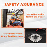 SEATIN Universal Forklift Seat,Tractor Seat,with Micro Switch,Armrest and Safety Belt,for Tractor,Mower,Skid Loader,Telehandler,Backhoe,Excavator Dozer… SEATIN