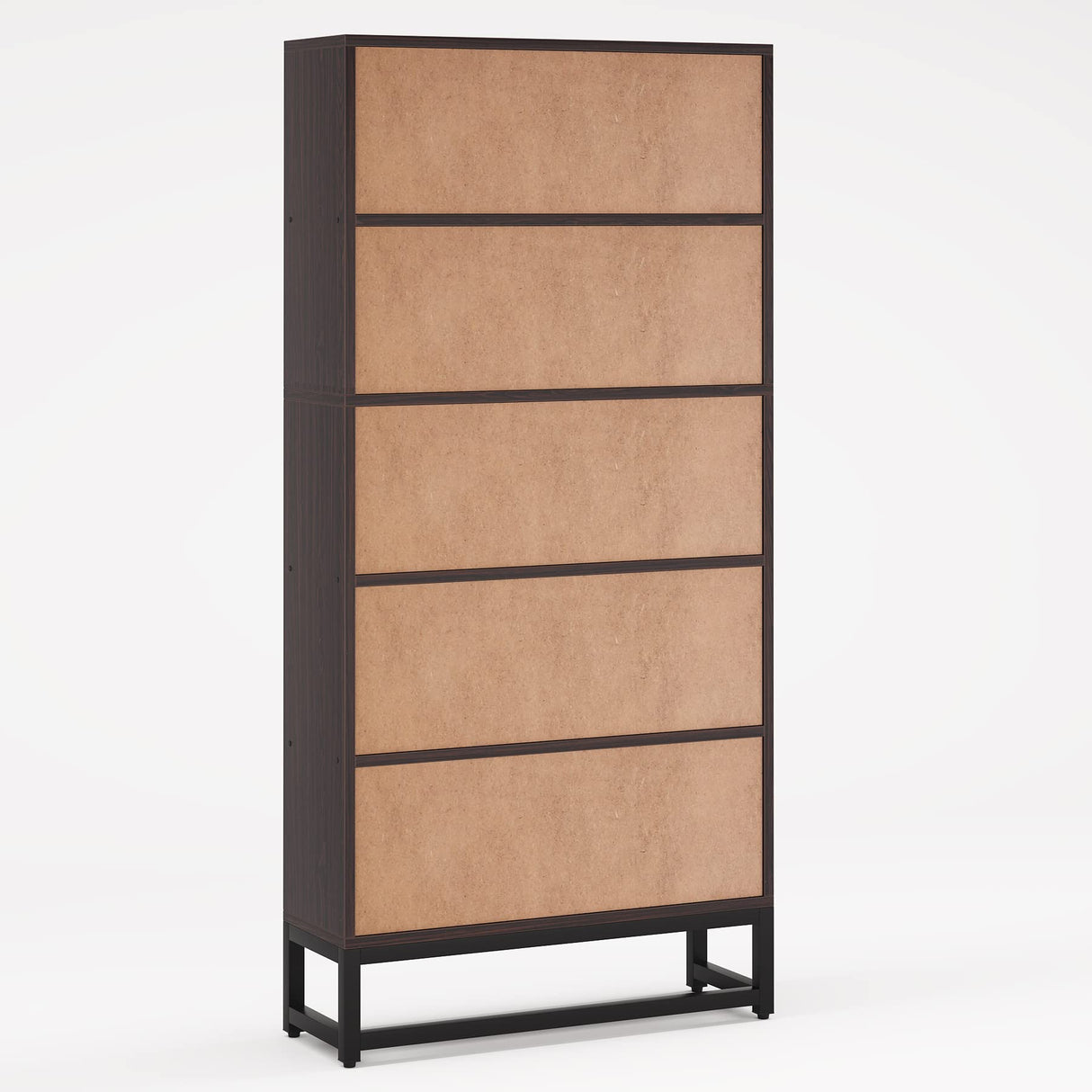 Tribesigns 70.8” Heavy-Duty Tall Bookcase & Organiser with 5-Tier Storage Shelves in Sandalwood Tribesigns