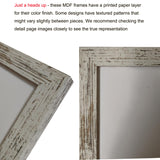 LUCKYLIFE 8x10 Picture Frame Distressed White for Wall Mounting or Tabletop Display, 2 Pack LUCKYLIFE