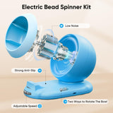 Aenebe Clay Bead Spinner Kit with 4500 Beads, Rechargeable Wireless Beading Tool with Dual Needles, Adjustable Speed Faster Jewelry Making for DIY Bracelets and Necklaces Aenebe