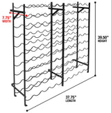 Sorbus Wine Rack Freestanding Floor - Wine Bottle Holder Holds 100 Bottles of Wine - 100 Bottle Capacity Wine Storage for Any Bar, Wine Cellar, Kitchen, Dining Room Sorbus