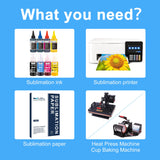 LCL Sublimation Paper 8.5x11 Inch 150 Sheets for Any Inkjet Printer which Match Sublimation Ink 120g LCL