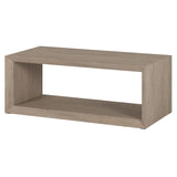 Henn&Hart Osmond Coffee Table, 48" Wide,Grey Henn&Hart