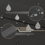 Porch Shield Patio Table Cover - Waterproof Outdoor Dining Table and Chairs Furniture Set Cover Rectangular - 125 x 73 inch, Black Porch Shield