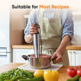 Immersion Blender Handheld 1100W Corded Hand Blender Trigger Variable Speed 3 in 1 Stick Blender with Whisk, Milk Frother Attachments Emulsion Blender Handheld for Soup, Smoothie, Puree BESROY