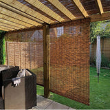 Bamboo Shades Blinds for Patio,Bamboo Roll Up Window Blind Natural Matchstick Sunshades,26" 30" 36" 44" 48" 52" 56" 60" 66" 72" 77" Wide Cordless Blackout Bamboo Roller Shade WZLSQLTY