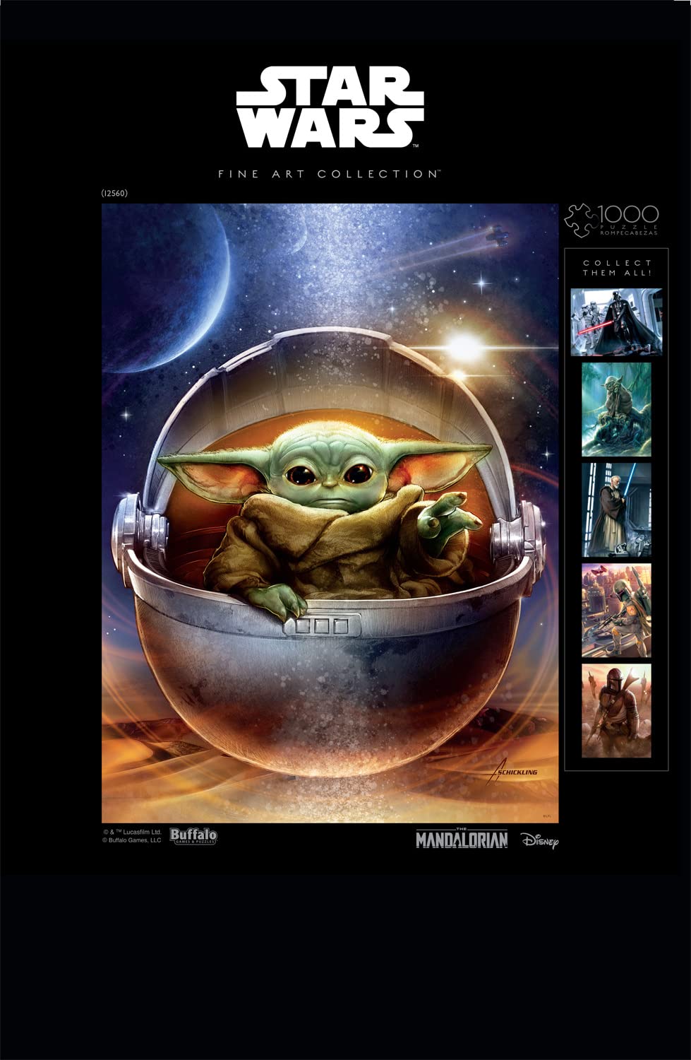 Buffalo Games - Star Wars - Galactic Child - 1000 Piece Jigsaw Puzzle for Adults -Challenging Puzzle Perfect for Game Nights - Finished Size is 26.75 x 19.75 Buffalo Games