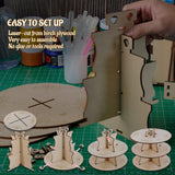 CZYY Pressure Pot Dice Rack Wooden Easy-Assemble Shelves, Pressure Pot Stand Perfect for Dice Making CZYY