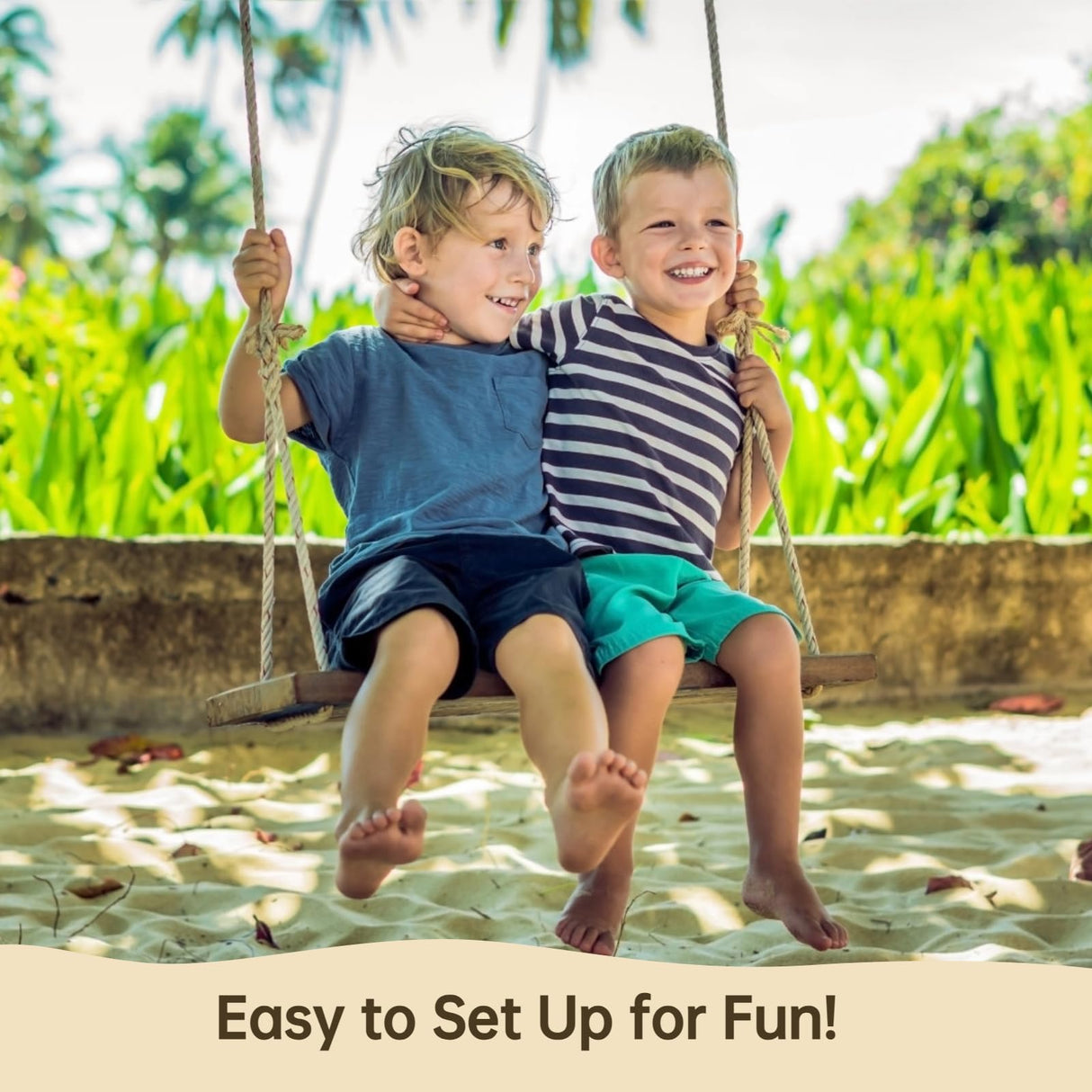 Wooden Tree Swing,500lbs Load Capacity Wooden Swing for Adults & Kids,Adjustable Height,Waterproof Hanging Swing Seat for Indoor,Outdoor,Backyard,Garden,Playground (Chocolate curved swing) BATTIPAW