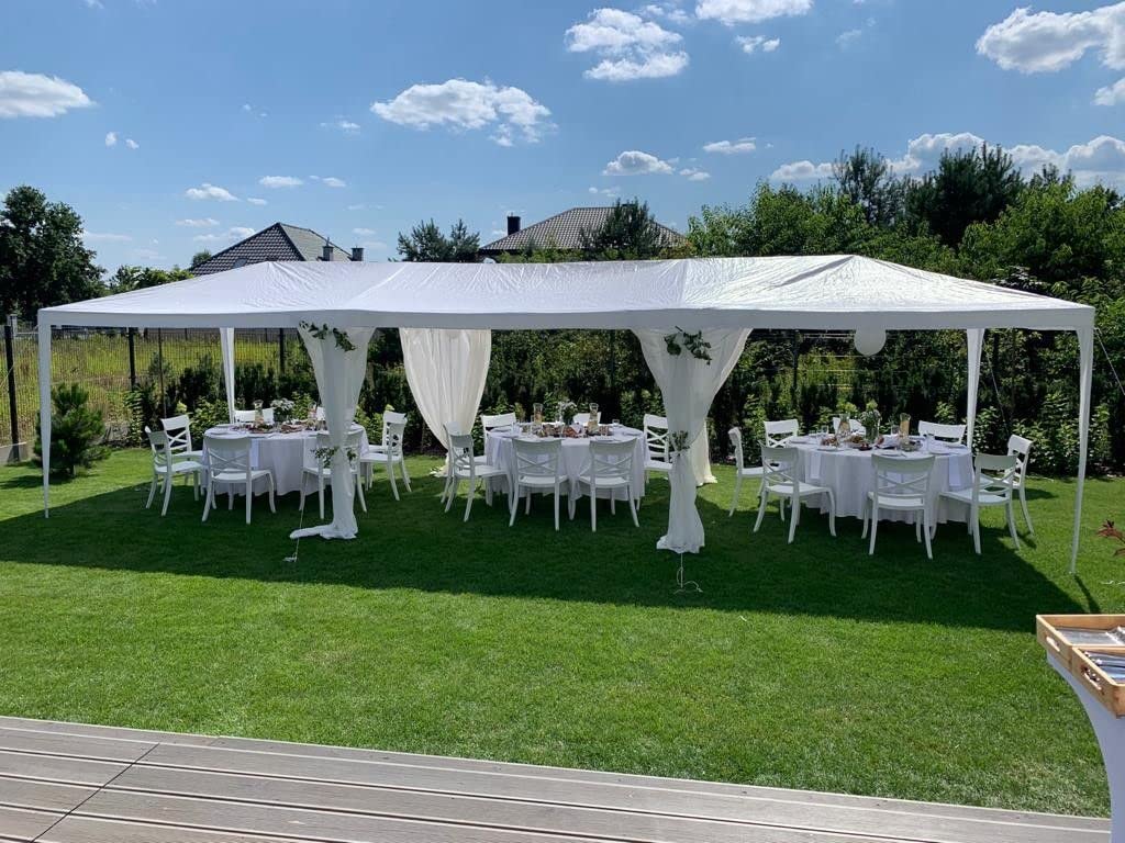 Quictent 10x30 Party Tent Gazebo Wedding Canopy Tent for Parties BBQ Shelter Pavilion with Removable Sidewalls & Elegant Church Quictent