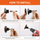 Aolabela 118Pcs Die Grinder Sanding Disc Set - 2 Inch Quick Change with 1/4 inch Holder Discs Surface Conditioning & Grinding Accessories Kit for Die Grinder Attachments Rust & Paint Removal Aolabela