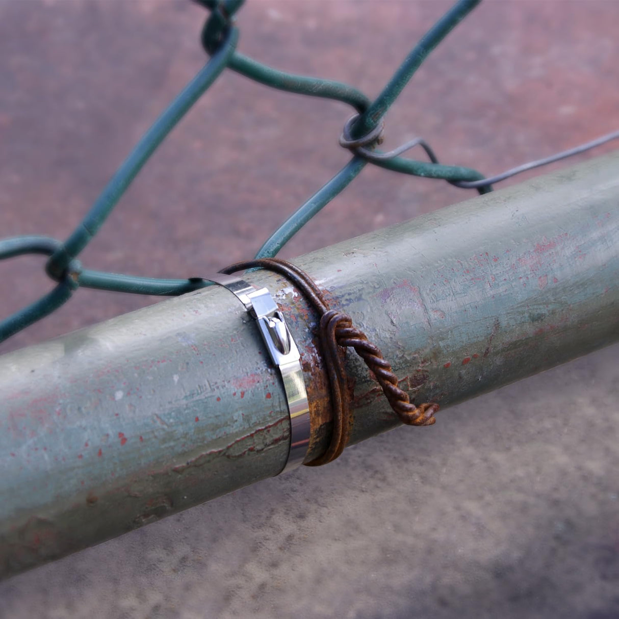 Sinlon Stainless Steel Cable Tie Gun, Special Tool For Fastening And Cutting Metal Cable Ties, With 150pcs 11.8in Uv Resistant Stainless Steel Cable Ties For Fence Exhaust Pipe Outdoor. Sinlon