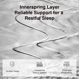 Novilla Full Size Mattress 6 Inch, Hybrid Mattress Full in a Box with Steel Coils & Gel Memory Foam for Pressure Relief & Body Support & Cooling Night Sleep, CertiPUR-US Certified Mattresses for Kids Novilla