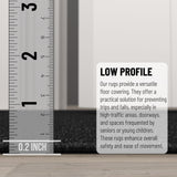 Machine Washable Modern Solid Design Non-Slip Rubberback 3x10 Traditional Runner Rug for Hallway, Kitchen, Bedroom, Living Room, 2'7" x 9'10", Black Ottomanson