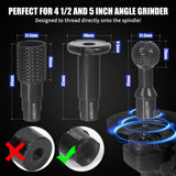 3 PCS Upgraded Wood Grinder Ball Gouge with 5/8-11 Thread for 4 1/2 and 5 Inch Angle Grinder Attachments, Power Carving Tools with Sphere Rotary Burr Carbide Steel Electric for Wood Hollowing Slotting Pomsare