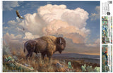 Buffalo Games - Hautman Brothers - Majestic Bison - 1000 Piece Jigsaw Puzzle for Adults -Challenging Puzzle Perfect for Game Nights - Finished Size is 26.75 x 19.75 Buffalo Games