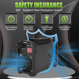 Hpoouo 200Amp 20PCS Rods Stick Welder, Super MINI Portable Welding Machine, IGBT Inverter Welder Machine 110V with Hot Start Arc Force Anti-Stick, for 1/16"-1/8" Rod ARC Welder, 2 Chip Hammers (Black) Hpoouo