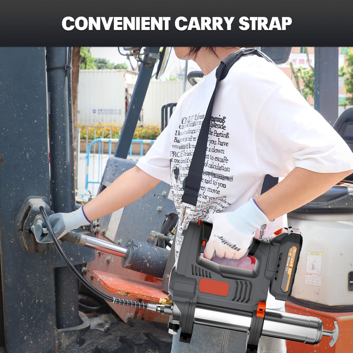 Cordless Grease Gun Kit Compatible with Dewalt 20V MAX Battery, 10000 PSI 5-Speed Grease Gun w/ 20V 2.0Ah Battery and Charger, 31In Flexible Hose, Ideal for Machinery Automotive Maintenance Mayoki