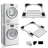 Kiss Core Washer Dryer Stacking Kit 29 inch, Universal Washer and Dryer Stacking Kit with Pull Out Drying Rack, Adjustable 29"/28"/27"/26"/25"/24" Stacking Kit with Ratchet Strap Kiss Core