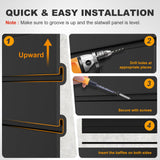 LILYPELLE Slatwall Panel 4 FT x 2 FT, Interlocking Slat Wall Paneling, PVC Slat Wall Panels, Heavy Duty Slatwall Organizer for Retail Display, Garage Storage LILYPELLE