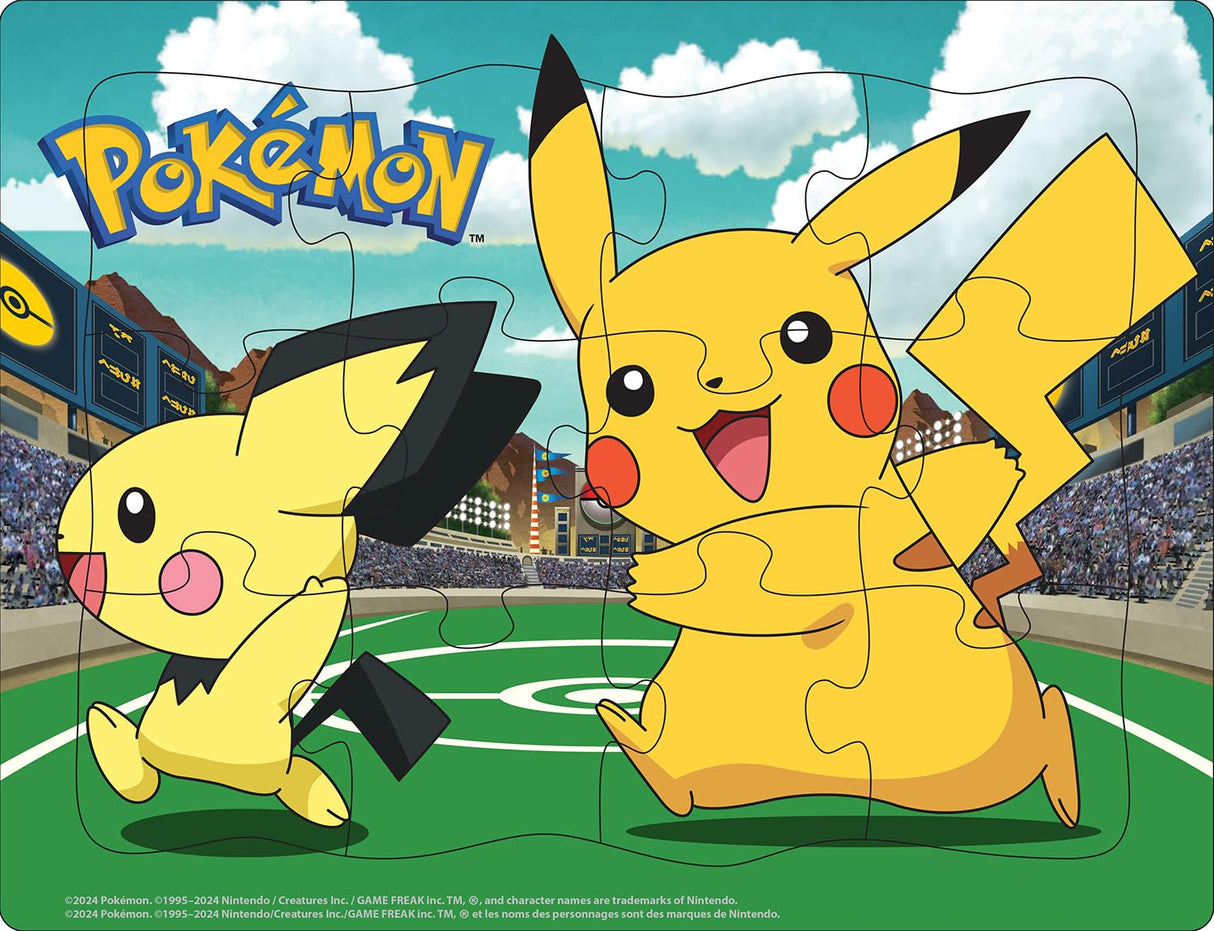 Buffalo Games - Pokémon - Play Time - Four 12-48 Piece Puzzle Board Preschool Tray Puzzles - Finished Puzzle Sizes are 14 x 10.75in Buffalo Games