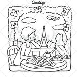 Girl Moments: Vol. 2 Coloring Book for Adults and Teens Featuring Cute Cozy Daily Activities for Relaxation Coco Wyo LLC