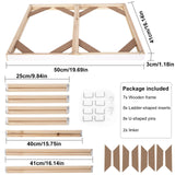EFOTIML DIY Solid Wood Canvas Frame Kit 16X20'' for Paint by Number&Oil Painting&Diamond Painting by Number Wooden Art Frames EFOTIML