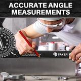 Saker Miter Saw Protractor&Saker Contour Gauge (5 Inch Lock) Profile Tool Saker