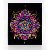 DIAMOND DOTZ Neon Flock Mandala Diamond Painting Kits for Adults - Colorful Diamond Art Kits a Relaxing Creative Craft Kit with Dotz Gems 18x14 DIAMOND DOTZ