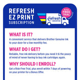 Brother MFC-J1010DW Wireless Color Inkjet All-in-One Printer with Mobile Device and Duplex Printing, Refresh Subscription and Amazon Dash Replenishment Ready Brother