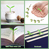 YKING Sprout Little Green Bookmarks Silicone Grass Buds Creative Green Bookmarks, Gifts for Book Lovers Reading, Set of 8 Heetobcos