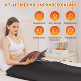 MYEYPEL Sauna Blanket for Detoxification,2025 Upgraded Portable Far Infrared Sauna Blanket for Home,Remote Control Sauna,86-158℉,20-60Minutes Timer,6 ftx3 ft MYEYPEL