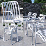 Urban Elements Frida 11-Piece Rectangular Patio Furniture Set | 100% Certified Teak Finish | Backyard Furniture, Outside Table and Chairs, Rectangular Outdoor Dining Set Urban Elements