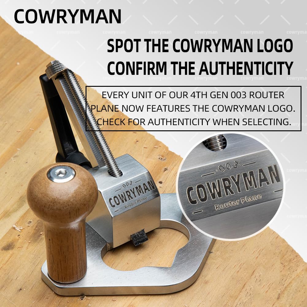 Cowryman Router Plane Handheld Woodworking Tool Cowryman
